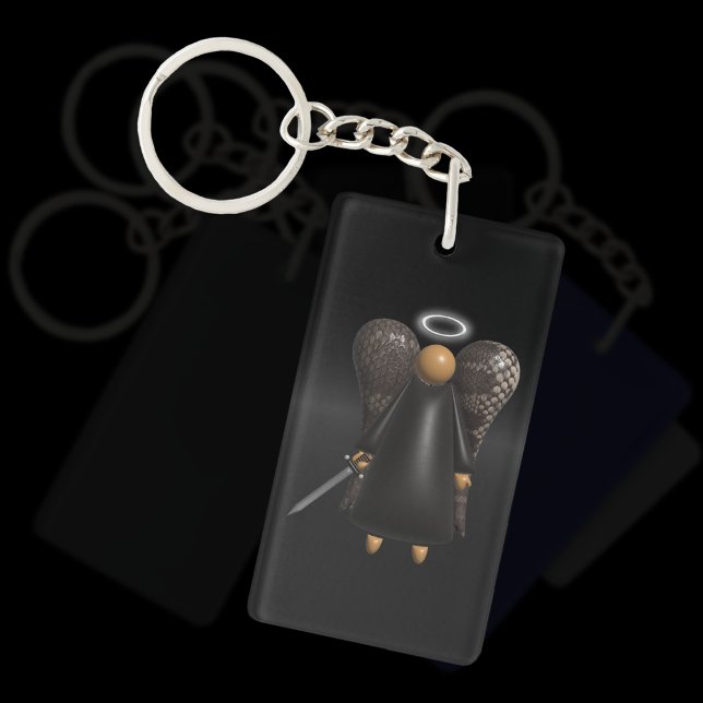 Porte-clefs Angel Brown, Angel de vengeance (double face) (Brown Avenging Angel keyring)