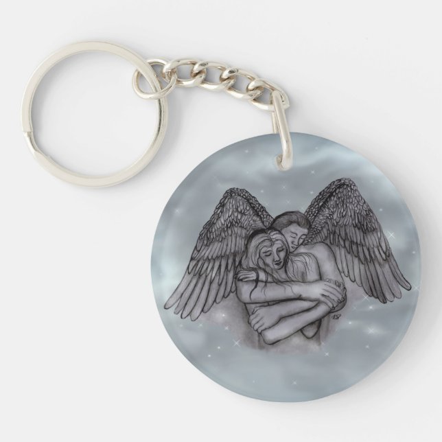 Porte-clefs Angel Eros en amour (Devant)