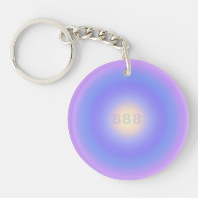 Porte-clefs Angel Numéro 888 Solde - Angel Numéros Dégradé (Devant)