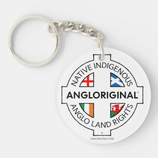 Porte-clefs Angloriginal™ 4 Nations Droits fonciers Acrylique