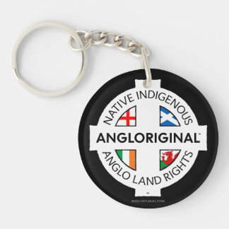 Porte-clefs Angloriginal™ 4 Nations Droits fonciers Acrylique