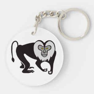 Porte-clefs Animal en voie de disparition Lion-tailed- MACAQUE