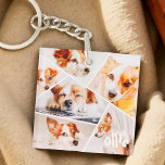 Porte-clefs Animaux de compagnie Moderne Simple Personnalisé 6<br><div class="desc">Ce design simple et moderne est composé de typographie sans serif. Ajoutez une photo d'animal de compagnie personnalisée.</div>