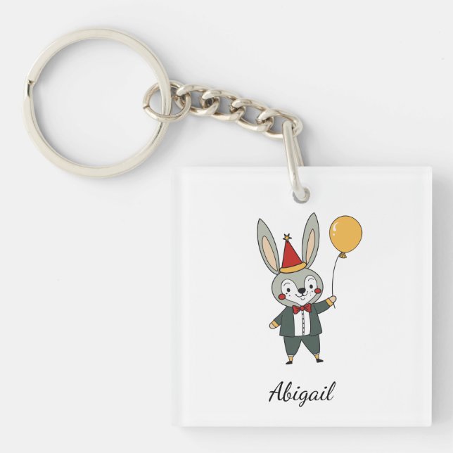 Porte-clefs Animaux de fête - Lapin (Devant)