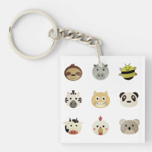 Porte-clefs Animaux, Ferme, Animaux