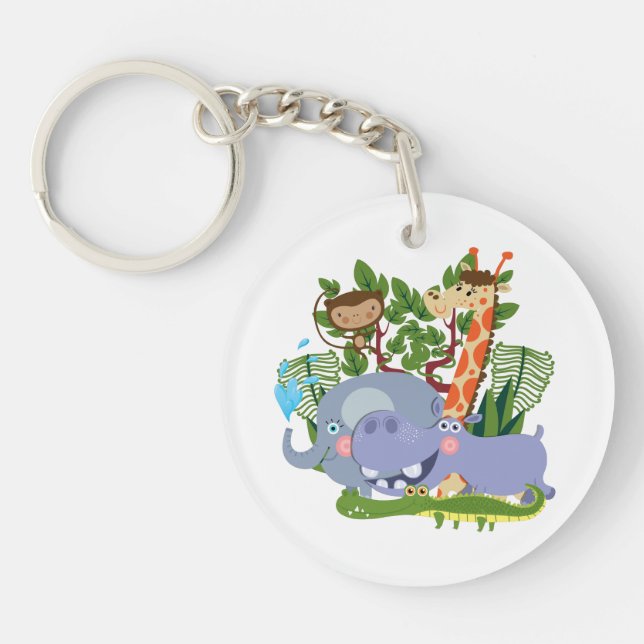 Porte-clefs Animaux mignons de safari (Devant)