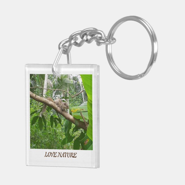 Porte-clefs Animaux naturels Porte - clés acryliques (Dos droit)