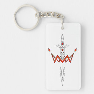 Porte-clefs anime, épées, imaginaire, amour