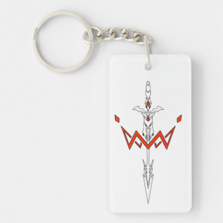 Porte-clefs anime, épées, imaginaire, amour