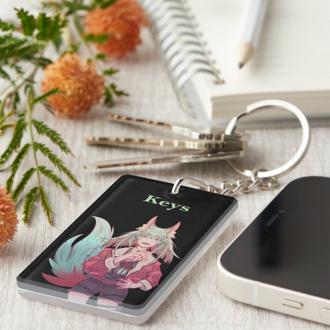 Porte-clefs Anime, VTuber, clés (Devant droit)