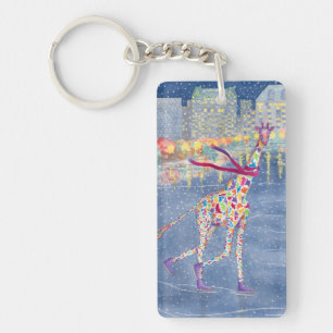 Porte-clefs Annabelle sur la glace et sur le porte - clé de