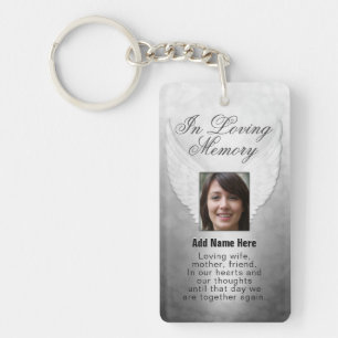 Porte-clefs Anneaux commémoratifs en argent personnalisés Aj