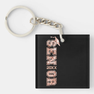 Porte-clefs Année de troisième cycle Parties scintillant gradu