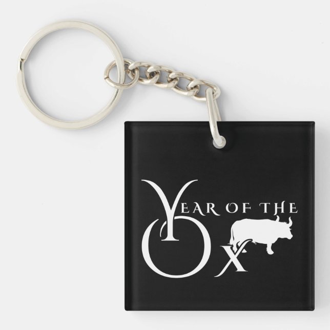 Porte-clefs Année du bœuf (Devant)