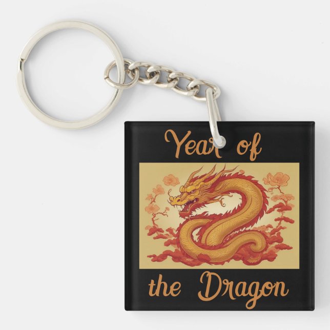 Porte-clefs Année du Porte - clé du dragon (Devant)