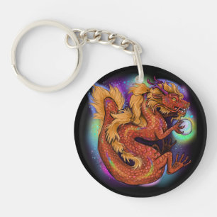Porte-clefs année zodiaque chinoise du dragon