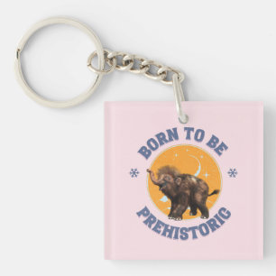 Porte-clefs Anniversaire de bébé mammouth préhistorique drôle