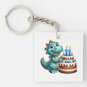 Porte-clefs Anniversaire de Dino 11 ans