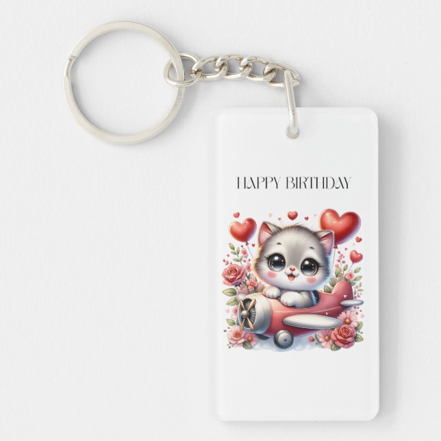 Porte-clefs Anniversaire de Kitten Pilot (Devant)