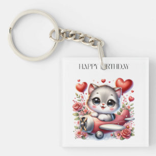 Porte-clefs Anniversaire de Kitten Pilot