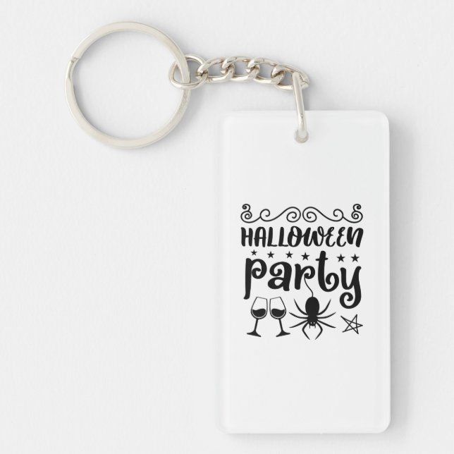 Porte-clefs Anniversaire de la fête d'Halloween (Devant)