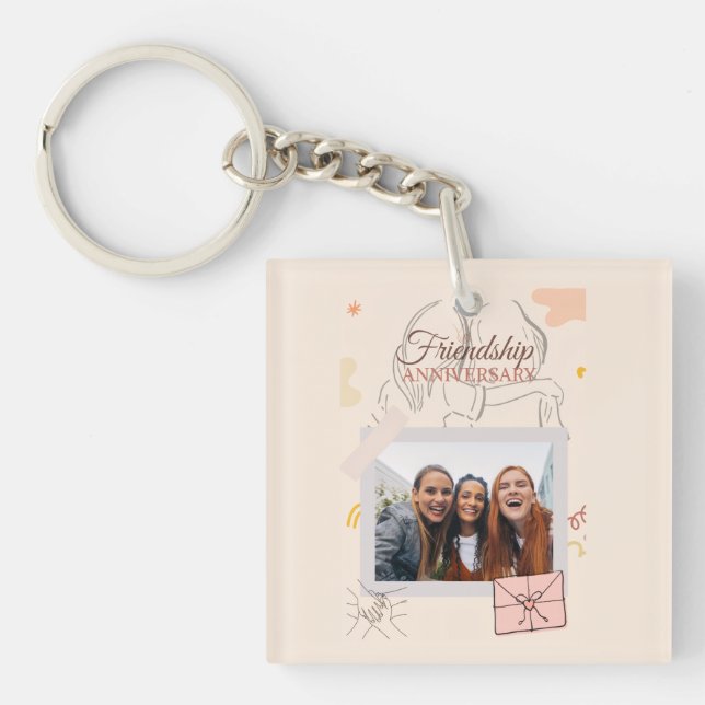 Porte-clefs anniversaire de l'amitié  (Devant)