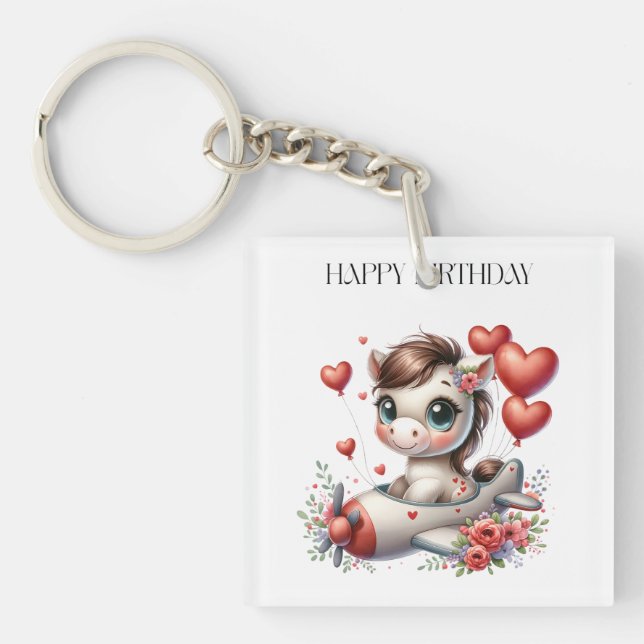 Porte-clefs Anniversaire de Pony Pilot (Devant)