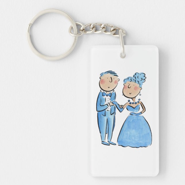 Porte-clefs Anniversaire de Sapphire (Devant)
