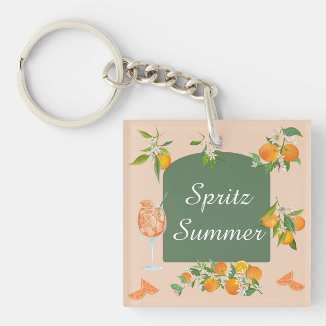 Porte-clefs Anniversaire d'été Spritz (Devant)