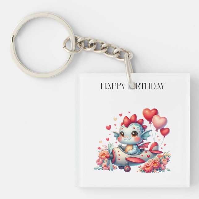 Porte-clefs Anniversaire du pilote de dragon (Devant)