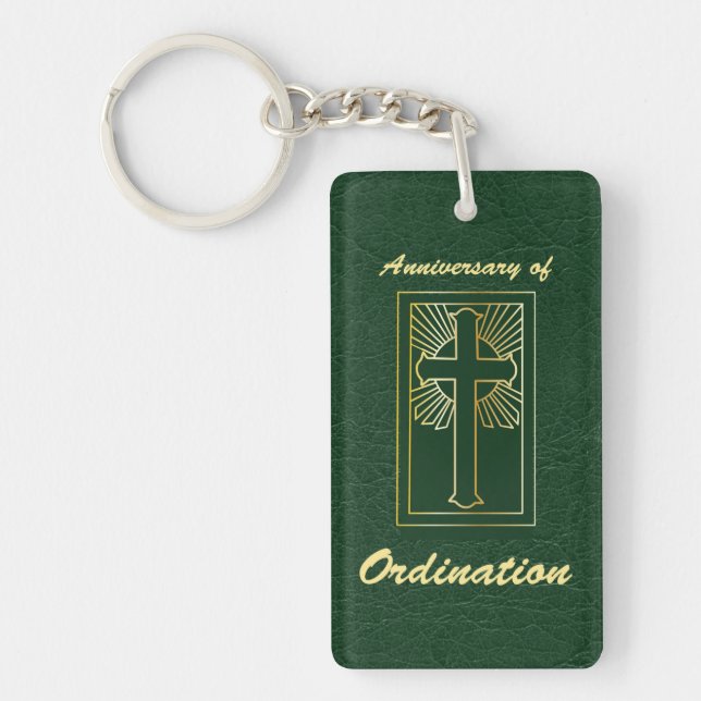 Porte-clefs Anniversaire du prêtre de l'ordination (Devant)
