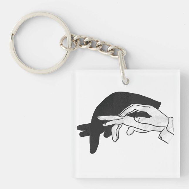 Porte-clefs Anteater Silhouette main (Devant)