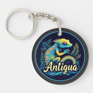 Porte-clefs Antigua Island Caribbean Gecko
