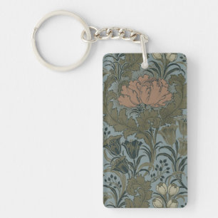 Porte-clefs Antique Fleur Morris Jardin Fond d'écran Floral