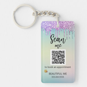 Porte-clefs *~* AP36 QR Promo Beauté Parties scintillant acryl