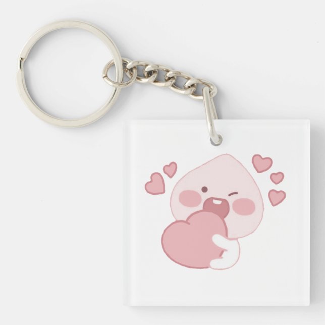 Porte-clefs Apeach kakao friends (Devant)