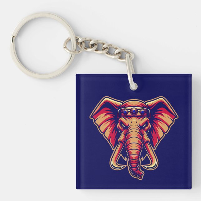 Porte-clefs Apex Pachyderm - Navy Blue and Orange Edition (Devant)