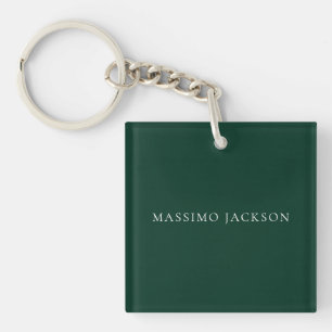 Porte-clefs Apparence esthétique moderne minimaliste uni vert