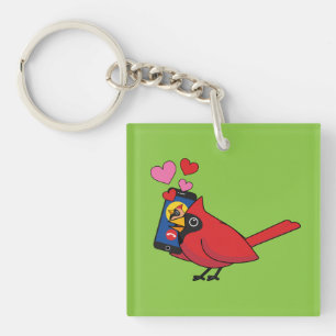 Porte-clefs Appels d'accouplement Cardinal Bird Love