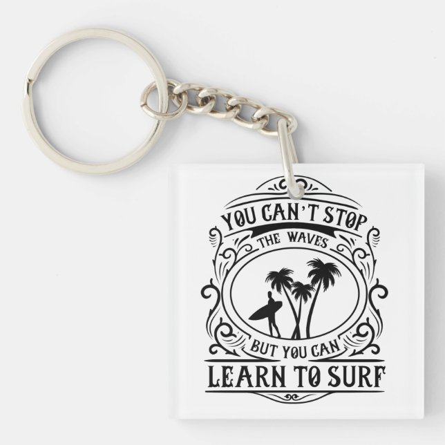 Porte-clefs Apprendre au Surf (Devant)