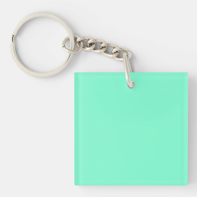Porte-clefs Aquamarine solide (Devant)