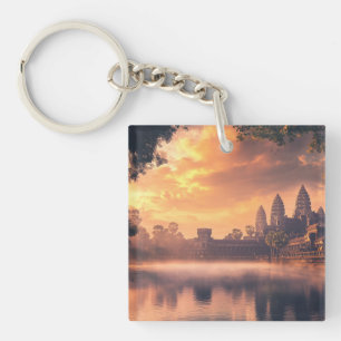 Porte-clefs Aquarelle Angkor Vat