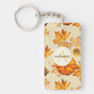 Porte-clefs Aquarelle Automne Magie Parfums Vintages Monogramm