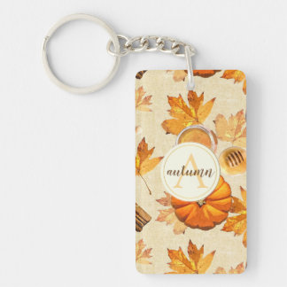 Porte-clefs Aquarelle Automne Magie Parfums Vintages Monogramm
