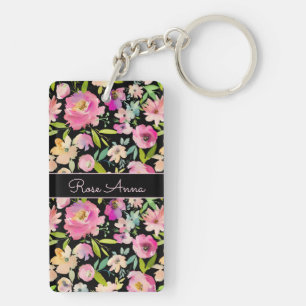 Porte-clefs Aquarelle Boho Pastel