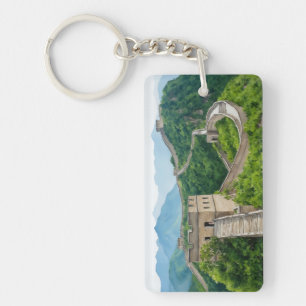 Porte-clefs Aquarelle de la Grande Muraille de Chine