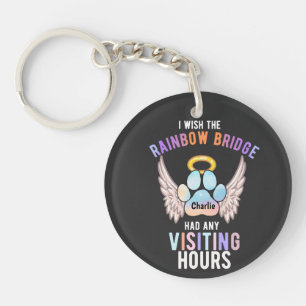 Porte-clefs Aquarelle mignonne animal de compagnie Paw Chien C