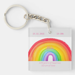 Porte-clefs Aquarelles Rainbow