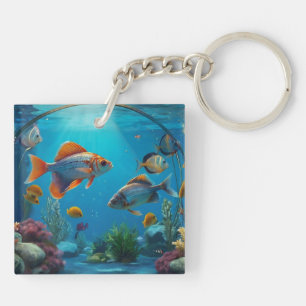 Porte-clefs Aquarium Fish Tank