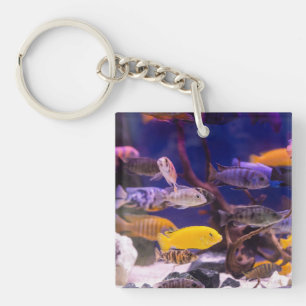 Porte-clefs Aquarium Réservoir à poisson à thème